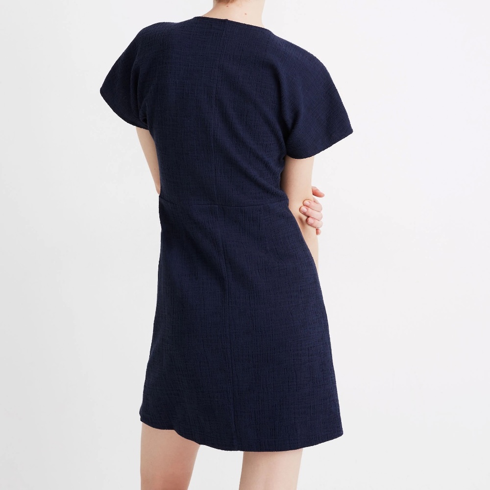 Madewell | Cross-Front Flutter-Sleeve Mini Dress - image 5